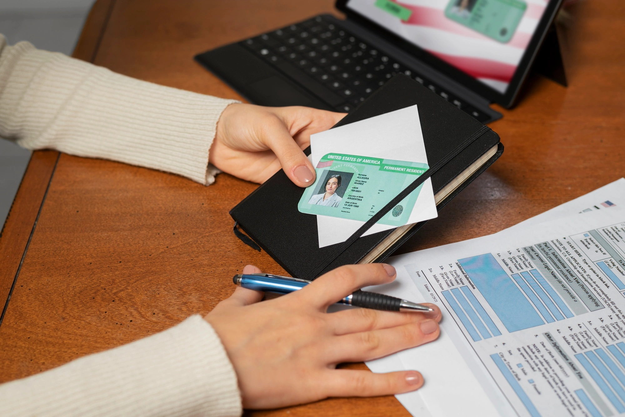Lady holid Driving License Insurance